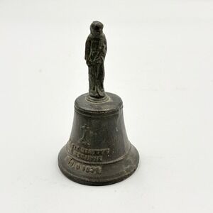 Vintage 1830 Bronze bell Fecit Benitus A Recibus Ano D 1830 Latin Mission Cross